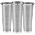 Miniatyrbillede 1 af 5: Koldbrygget kaffefilter 3 stykker rustfrit stål filter kaffe te infuser kaffe si murer konserves krukke mesh filter