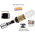 Miniatyrbillede 5 af 5: 2 stk. Super LED Canbus 1157 BAY15D P21/24W Bil 12V Baklys Reverslys Brems Blinklys Pære Gul