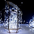 Miniatyrbillede 4 af 5: Sæt med 12 LED-lysstrenge, Batteridrevne Lys 2m 20 LED Feelysslyng IP65 Vandafvisende LED-Garland Dekoration til Soveværelse Jul Bryllup