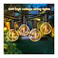 Miniatyrbild 1 av 4: 15M Utomhus LED-slingor med 25 E27 G40-plastlampor IP44 Vattentät Girlang för Trädgård Gård Uteplats Jul--