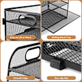 Miniatyrbilde 3 av 5: Mesh-brevholder - Skrivebordsarrangør - A4-dokumentmappe - for hjem, kontor, skole (metallnett - 5 nivåer)