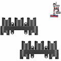 Miniatyrbilde 1 av 5: 2 stk. Veggmontert Holder for Dyson V11 V10 V8 V7 Støvsuger, Veggmontert Dokkestasjon Tilbehør Oppbevaringsholder for Dyson Cyclone V10 V11 V8 V7 Sv1