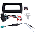 Miniatyrbilde 2 av 5: Bildekk Fascia Ramme for TT MK2 2006-2014 2 Din 9 Tommers Ledningsnett Stereo Panel Adapter Strømkabel Canbus