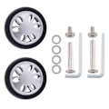 Miniatyrbild 4 av 5: M6 50MmX12Mm Resväska Ersättningshjul Slitstarka PU-hjul Deluxe Reparationsverktyg 1 Par