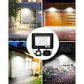 Miniatyrbild 5 av 5: Mascot 2-delad LED-belysning med rörelsesensor 50W, 5000LM Utomhus LED-spotlight, Vattentät IP66 Utomhus LED-belysning, 6500K Kallt vitt Utomhus LED