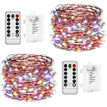 Miniatyrbillede 1 af 5: LED Gardinlys 10 meter 100 LED'er, USB Vandafvisende 8 Tilstande Varmt Hvidt Lys til Fest Bryllup Fødselsdag Dekoration Have Vindue Indendørs Udendørs