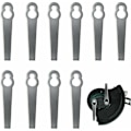 Miniatyrbilde 1 av 5: Reserveblader for gresstrimmer, 10 stk metallkanttrimmerblader, universal gressklipperblad, erstatning for gresstrimmerblader--