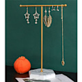 Miniatyrbild 5 av 5: 2X T-Bar Halsbandshållare Display Stativ Metallpläterad Bord Organizer Tower för Visning Hängande B