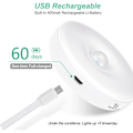 Miniatyrbillede 3 af 5: Automatisk LED Natlys, Indendørs Bevægelsessensorlys, Trådløse LED Lys, 3 Tilstande (Auto/Tændt/Slukket) ，LED Skabslys, Genopladelig
