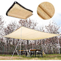 Miniatyrbillede 1 af 5: Beige Skyggedug Rektangulær Skygge Sejl 90% UV-Resistent Åndbar og Holdbar Skyggedug til Drivhus Pergola Have Swimmingpool 3mx8m(9.8x2