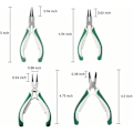 Miniatyrbilde 4 av 5: 4 stk Mini Circlip Tangsett, Heavy Duty Ekstern/Intern Circlip Tang med Rett/Bøyd Kjeve for Fjerningsringfjerner