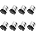 Miniatyrbillede 1 af 5: LED-lyspæreadapter - 8 stk. lampeholderkonvertere pærebasissadapter pæreholdertilbehør (E17 til E14)