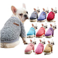 Miniatyrbillede 2 af 2: Fadou mopshund katteklæder efterår og vinter sweater to-benede tøj forsyninger garn små og mellemstore hunde（Lunar orchid S）