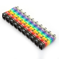 Miniatyrbillede 2 af 5: Digitale Nummerrør Trådnummer Etiket Rør Kabel Farverig Markør (100 stk 6mm²)