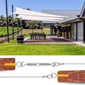 Miniatyrbillede 5 af 5: 304 Rustfrit Stål Rebophængningssæt, Nylonbelagt Rustfrit Stålwire, PVC Stålwire Spændeapparat, til Teltreb, Tøjstativ, Udendørs Lysekrone