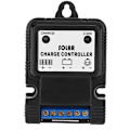 Miniatyrbilde 1 av 4: PWM 6V/12V 3A Solcelleladningsregulator Plast Solcelle Kontroller Bærbar Solcellepanel Kontroller Energiforbruksregulator med LED-indikator Ny Pro