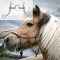 Miniatyrbilde 4 av 5: Rustfritt stål snaffle bit hestebit vestlig snaffle bit for treningsbit med kobberport