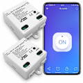 Miniatyrbild 1 av 5: WiFi Smart Switch Intelligent Universal Wireless Remote Control Voice Control with Timer DIY Switch 2.4G WiFi Remote Switches Compatible with Alexa,