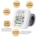 Miniatyrbillede 2 af 5: Smart og præcis blodtryksmåler, professionel elektronisk blodtryksmåler til overarmen, automatisk registrering af hypertension, arytmi, Pu