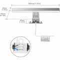 Miniatyrbillede 2 af 5: LaBlanc LED Badeværelsesspejlslys 5W 230V 500lm, Vandafvisende 30cm Badeværelseslys Klemme, Neutral Hvid 4000K, Ingen Strobe Belysning, Rustfrit Stål Anti