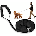 Miniatyrbilde 1 av 5: Hundetreningsbånd Hundelanyard Stropp Langt Bånd med Polstret Håndtak for Små til Store Hunder -20M, Svart-Fei Yu