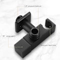 Miniatyrbillede 3 af 5: Bidetbruser Sort Multifunktionel Håndholdt Sprøjte Kobber Væghængt Bidet Toilet Slangeventilholder til Badeværelse Badeværelsesrengøring Tryk På Bidet