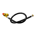 Miniatyrbillede 1 af 5: 26 Tommer Propan Butan Gas Bærbar Camping Kogeplade Udskiftningsregulator med Slange Konverterer til 1 LB Engangsflaske