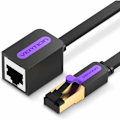 Pikkukuva 1 / 5: 3m Cat7 RJ45 Ethernet-kaapeli jatkokappale, nopea Ethernet-jatkokaapeli - 10 Gbps, RJ45-uros naaras verkkokaapeli, Cat7 Lan suojattu RJ45-johto