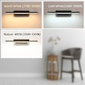 Miniatyrbillede 5 af 5: Skandinavisk LED Vægslampe Moderne Enkel Soveværelse Sengelampe Kreativ Trappebelysning Stue Roterende Vægslampe 1 stk (Varmt Hvidt Lys)