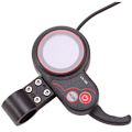 Miniatyrbilde 5 av 5: LCD-LH100 24V/36V/48V/60V 6-pins El-sykkel Display Tommelgass Hastighetsmåler Kontrollpanel for El-Scooter