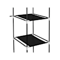 Miniatyrbillede 4 af 5: 69\" Bærbar Tøjskab Garderobe Opbevaringsarrangør med Non-Woven stof Hurtig og Nem at Samle Ekstra Stærk og Holdbar Sort
