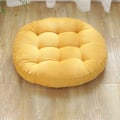 Miniatyrbilde 3 av 5: Tykk rund tatami-matte polstring, polstring, papasan fotstøtte i ensfarget