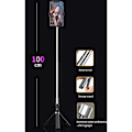Miniatyrbillede 5 af 5: 3 i 1 Udtrækkelig Monopod Bluetooth Selfie Stick Mini Tripod med Universal Bluetooth Fjernbetjening til