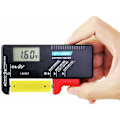 Miniatyrbillede 1 af 5: Digital Batteritest Batterichecker Volt Checker Universal Batteritest Til AA, AAA, C, D, 9V, 1,5V, Ingen Behov For Strøm Fra Batteri