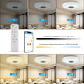 Miniatyrbilde 5 av 5: LED Taklampe, Taklampe med Bluetooth-høyttaler, 38W Flush Mount Taklampe RGB Fargeendring Musikk LED Taklampe med App og Fjernkontroll