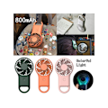 Pikkukuva 5 / 5: Tylikäs Mini-Taskulamppu Ulkoilma USB-Tuuletin Kannettava Lataus 400mAh/800mAh 1 kpl (Oranssi, 800mAh)