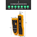 Miniatyrbillede 2 af 5: LAN-kabeltester Cat5 Cat6 RJ11 RJ45 UTP STP detektor linjelokator tracker telefon diagnose