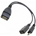 Pikkukuva 2 / 5: 10 kpl 2-in-1 OTG Micro-USB-isäntäliitäntäjakaja USB:stä Mini 5-napaiseen uroskaapeliin suoratoistolaitteille jne.