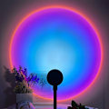 Miniatyrbillede 3 af 5: LED USB Solnedgangslampe Nattelys Projektor Fødselsdagsfest Dekoration Bærbar Stemningslys til Soveværelse, Solnedgang Rød