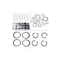 Miniatyrbilde 2 av 5: 300 stk E-klips Cirklips, Eksterne Sikringsringer Sortiment, C-klips, Splitte Loop-skiver, 2mm-32mm