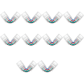 Miniatyrbillede 1 af 5: 10 stk L-formede 4-benede LED-stik 10mm loddefri adapter stik til 5050 RGB LED-strimmel