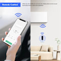 Miniatyrbild 2 av 5: Tuya Wifi IR RF Universalfjärrkontroll Smart APP-kontroller 180° Fällbar för olika IR- och RF-hushållsapparater