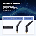 Miniatyrbillede 5 af 5: 433Mhz Antenne 3Dbi GSM RP-SMA Stik Vandtæt Gummi Lorawan Antenne + IPX Til SMA Forlængerkabel