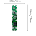 Miniatyrbillede 5 af 5: BMS 5S 18.5V 12A 18650 Li-Ion Lithium Beskyttelseskort Batteriopladningskort Kortslutningsbeskyttelse