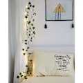 Miniatyrbild 4 av 5: 4 st 2M 20 LED-lampor med konstgjorda växter, ljusslinga, gröna blad, murgröna, för hem, bröllop, dekoration, DIY-hängande trädgård, utomhusbelysning
