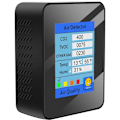 Miniatyrbillede 1 af 5: CO2-detektor Temperatur/Fugtighedsmåler Luftkvalitetsmåler TVOC-detektor LCD-display TVOC-dioxid (sort)
