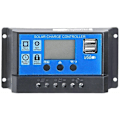 Miniatyrbillede 2 af 5: 30A 12/24V LCD Solregulator Batteriregulator Controller Dobbelt USB