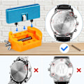Miniatyrbild 2 av 5: Specialverktyg, Klockbatteribytesats, Klocköppnare för att öppna klocklocket genom att rotera, Klockdemonteringsset, Klockhållare