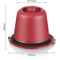 Miniatyrbilde 2 av 5: 10 stk. Fyllbare gjenbrukbare kaffekapsler Filterkopp Maskin Plastfilter, C