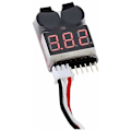 Miniatyrbillede 4 af 4: 1-8s Lipo Batteritester Monitor Buzzer Lavspændingsalarm Spændingskontrol med LED-indikator til Lipo Life LiMn Li-ION-batteri (6 stk.)